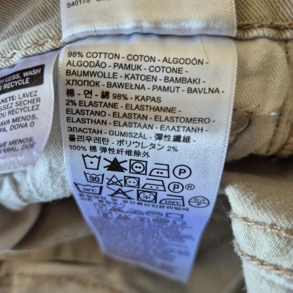 Levi's 502 Jeans Mens 29x30 Khaki Denim Taper Fit Light Wash Mid Rise Pockets - Picture 14 of 16